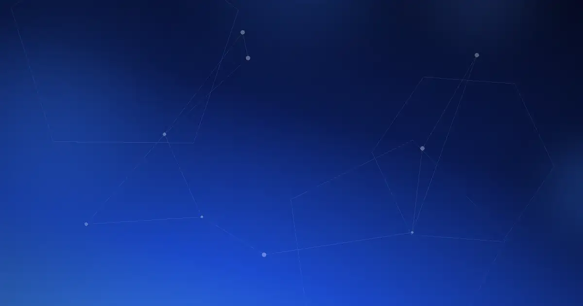 Illustration abstraite en dégradé bleu marine, thème réglementation européenne de l'intelligence artificielle