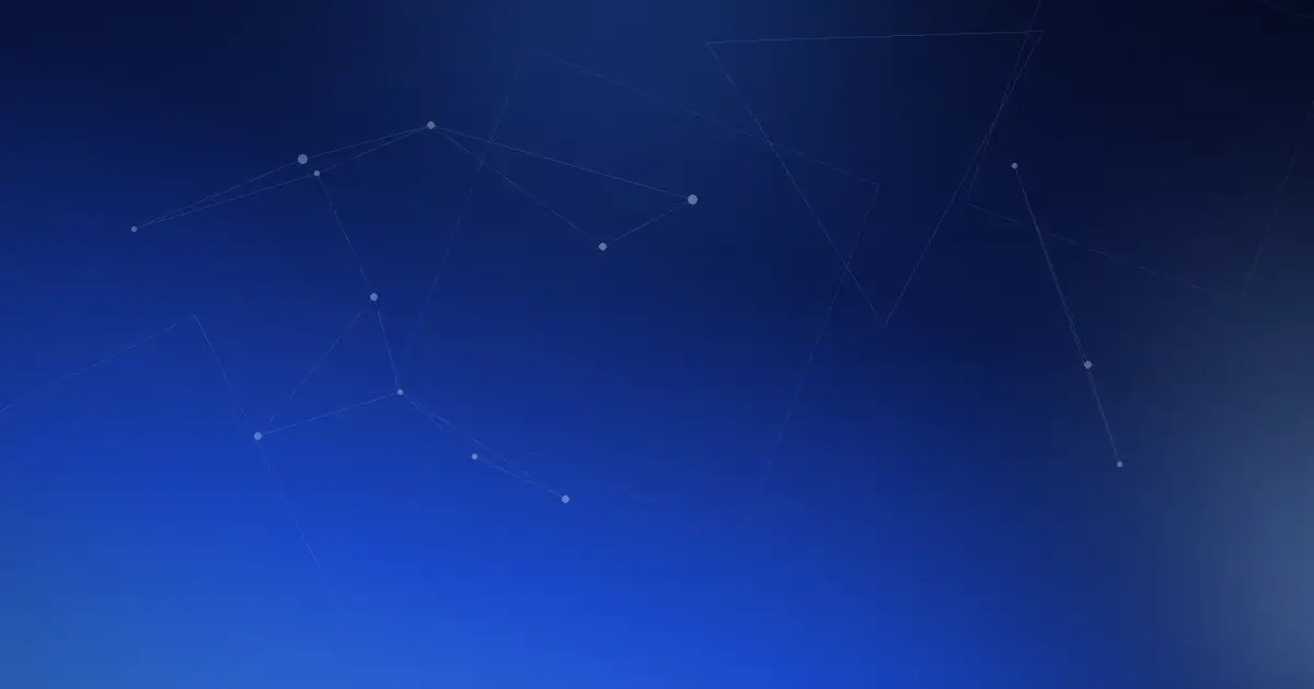 Composition abstraite bleue pour l'article sur l'audit interne ISO 27001 et la vérification des preuves