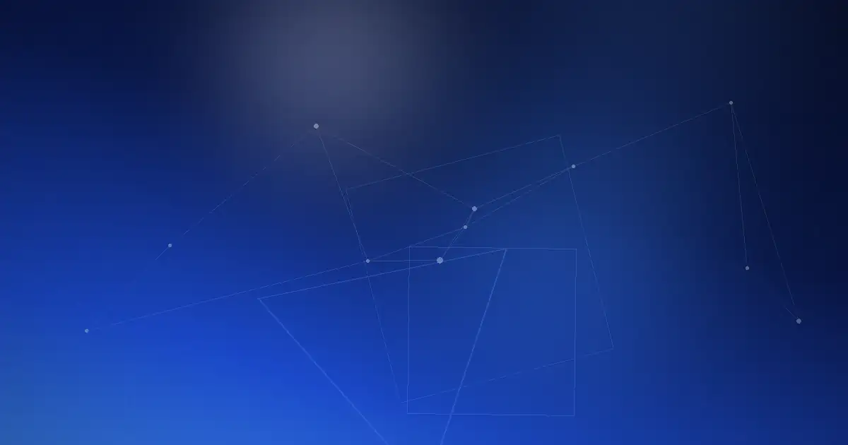 Illustration abstraite en dégradé bleu marine, thème chaîne d'approvisionnement et sécurité des fournisseurs